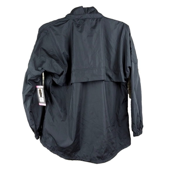 NWT Lauren James Womens S Black Animal Accent Anorak - Picture 11 of 11